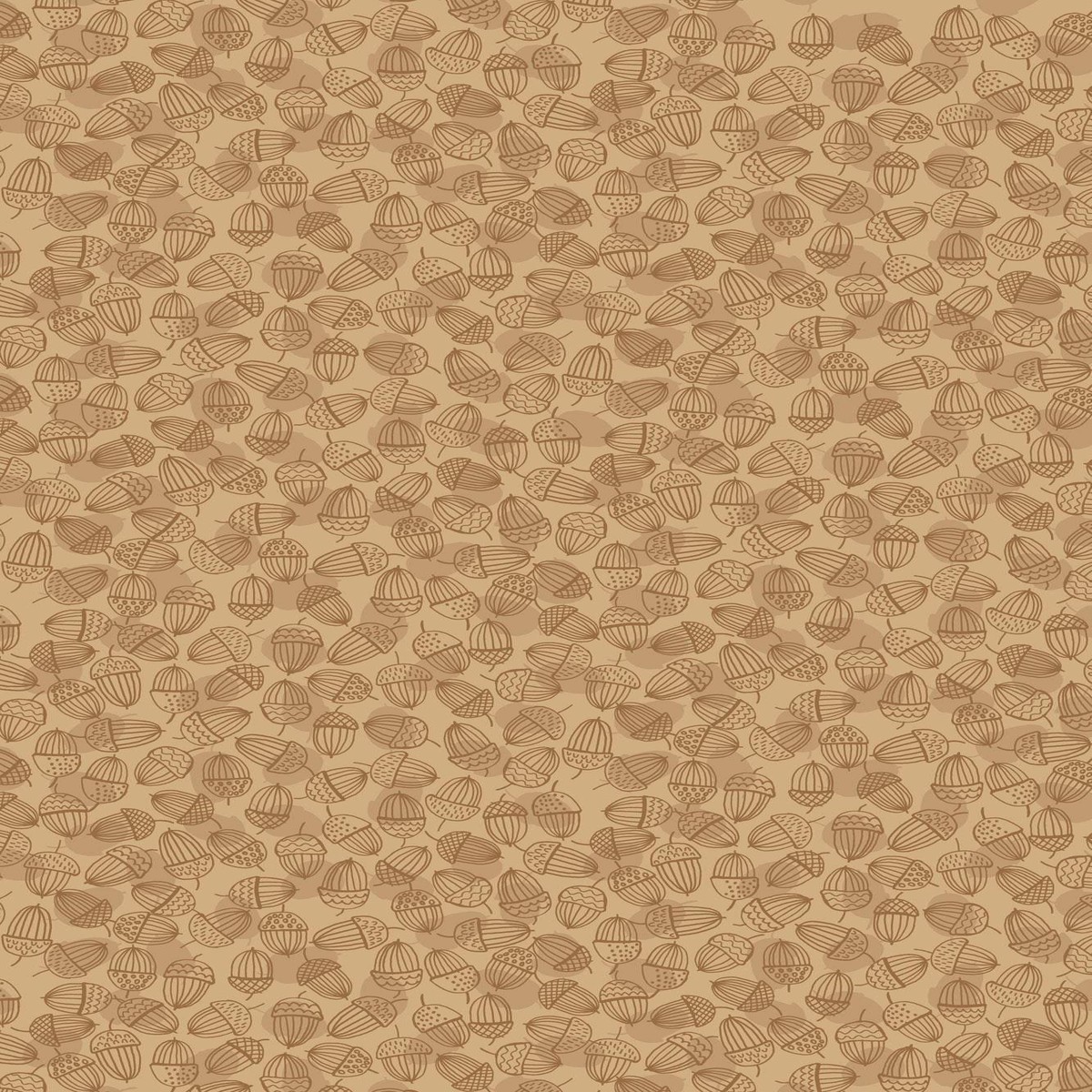 Snuggle Up Season Premium Flannel Acorns By Lewis & Irene Oak