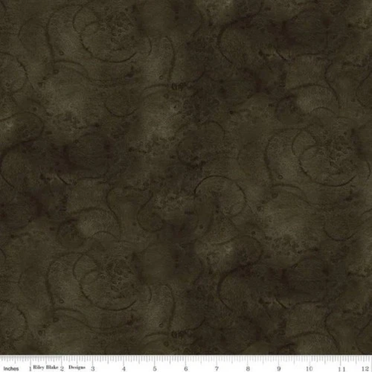 YARD, Swirls On Charcoal Blender By Riley Blake $3.99 Ships ANY Amount Of Fabric