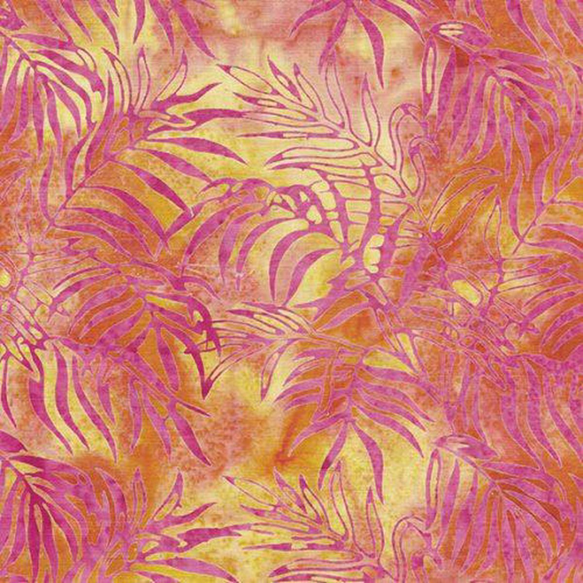 Island Zest - Palm Cluster Orange Sunset