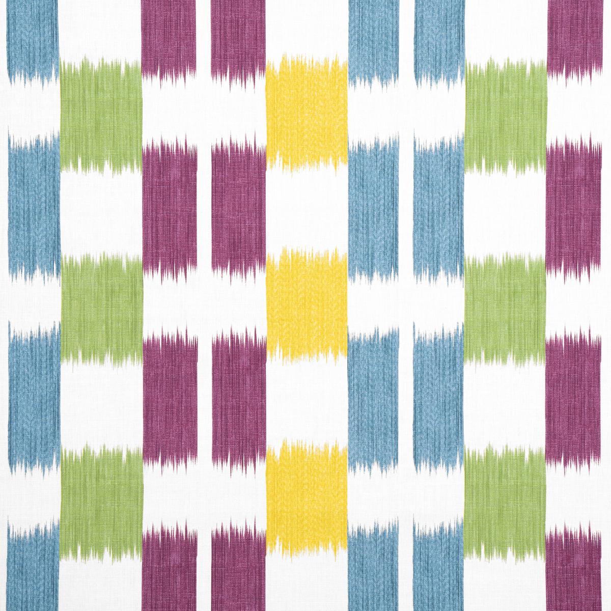 Kasuri Plum and Teal Fabric