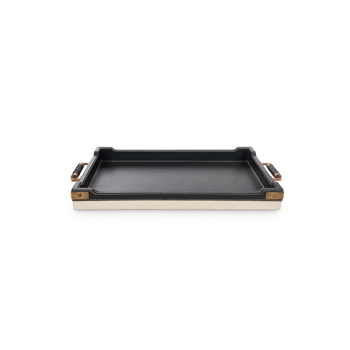 Villa & House - Toulon Rectangular Serving Tray, Black