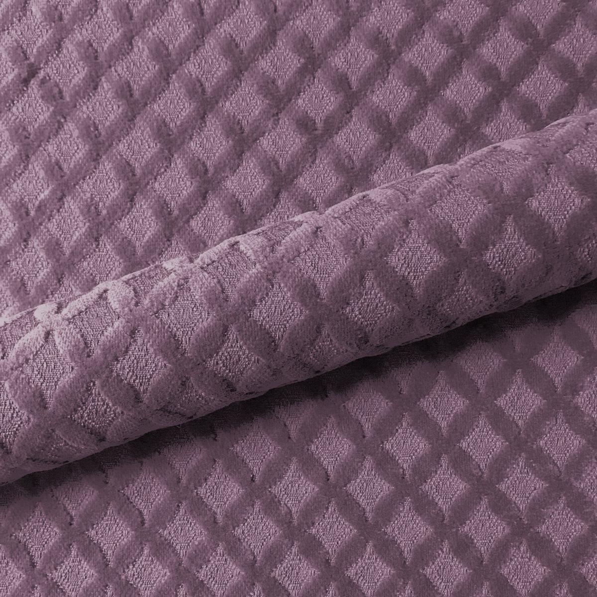 Deep Berry Trellis Velvet Upholstery Fabric 56"