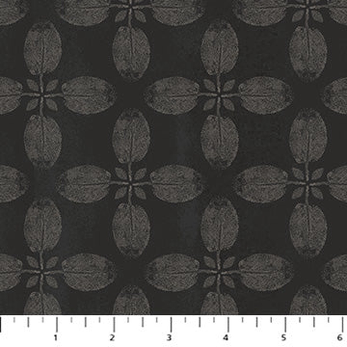 Fabric FIGO Charcoal Sage Tranquility Rayon by the Quarter Yard R91149-98