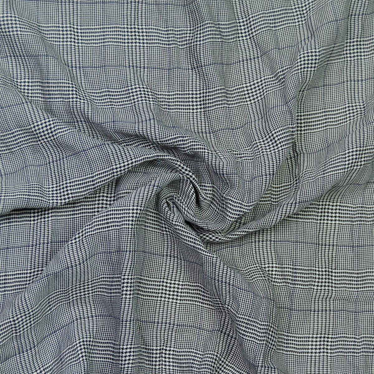 Aldo Black & White Prince of Wales Cotton Blend Fabric