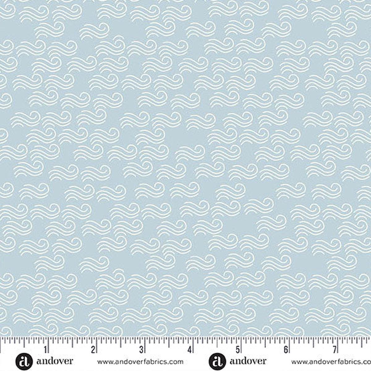 Coastal Walk | Karen Lewis Textiles | Waves - Haze