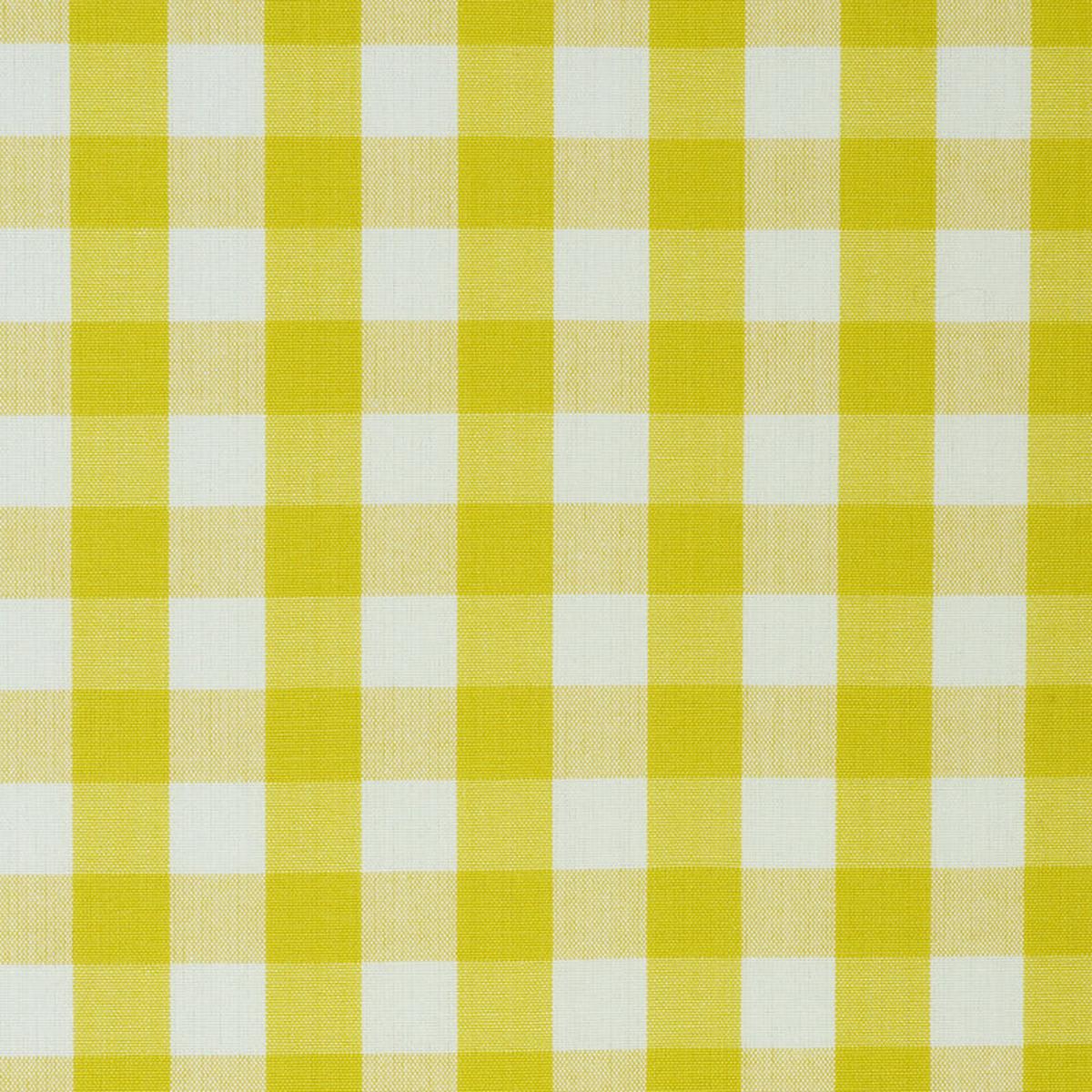 Elton Cotton Check Yellow Fabric