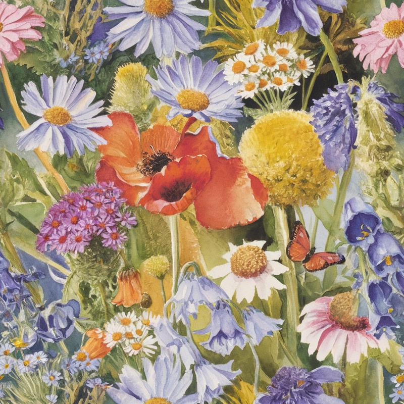 Wildflower Fantasy Pattern 10 Quilting Cotton Fabric
