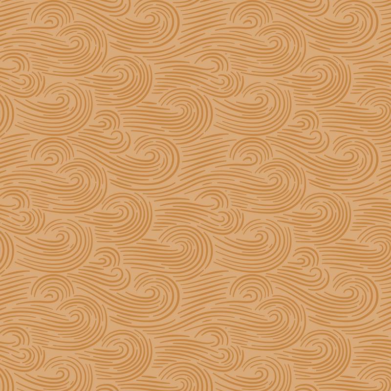 Fabric Cloud9 Gold Brown Spring Breeze Spring Showers by the Quarter Yard 228229
