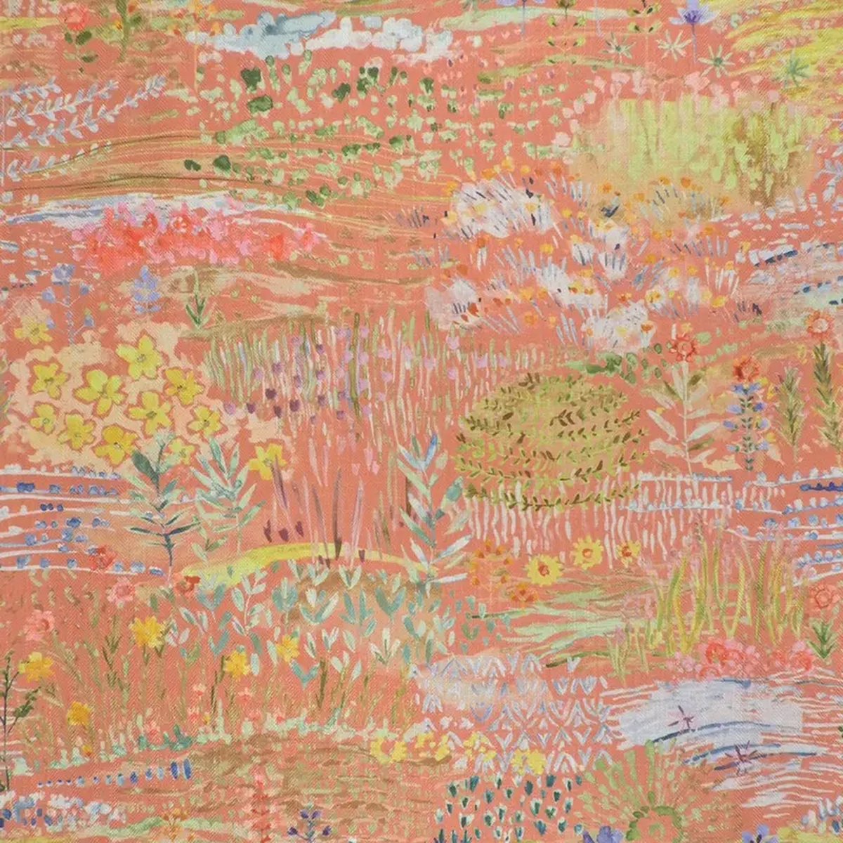 Meadow Peach Regal Fabric