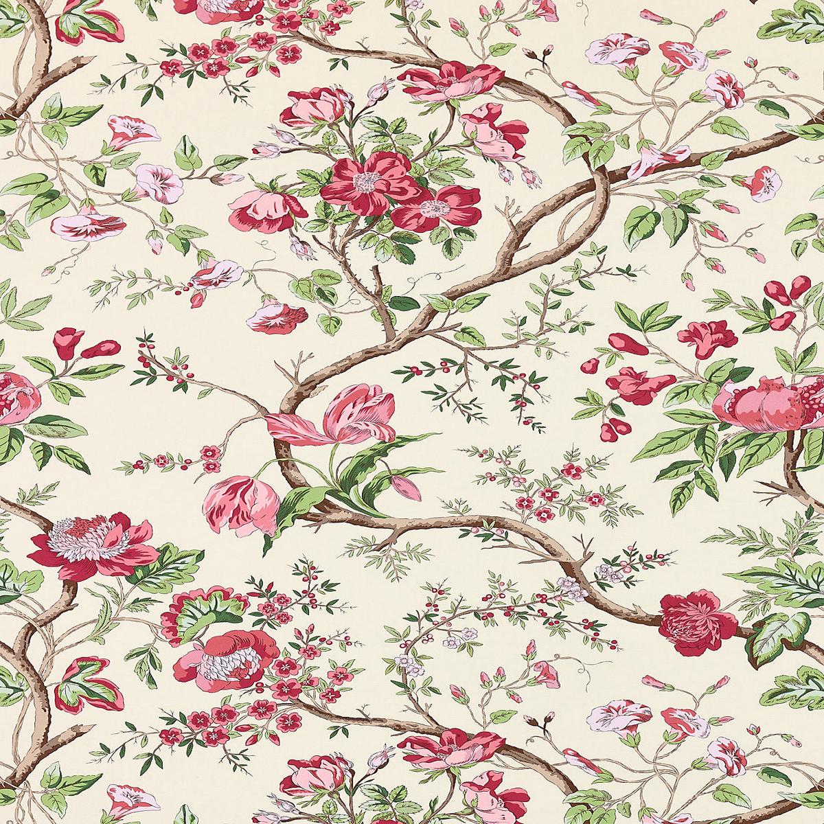 Persephone Print - Heirloom Rose by Scalamandre Fabric