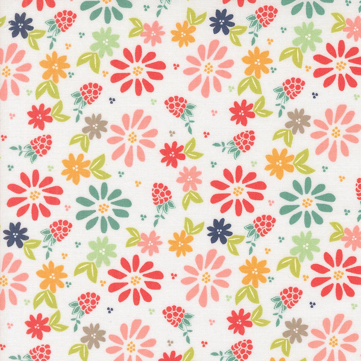 Raspberry Summer-Spring Berries Floral-Cloud