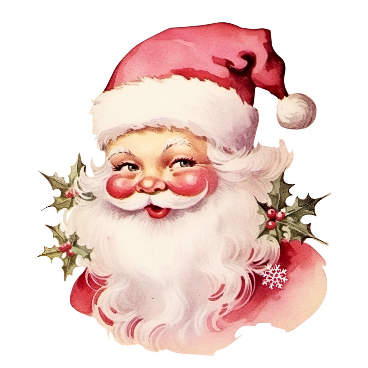 Retro Santa Claus Fabric Panel 7