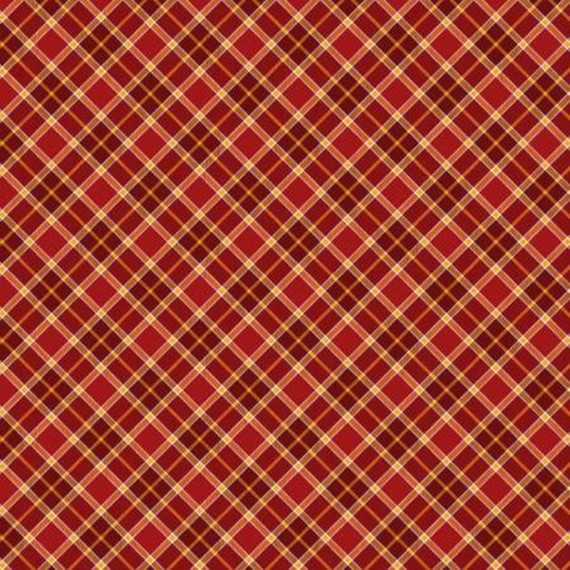 A Grateful Heart CD3522-CRANBERRY Cranberry Bias Plaids