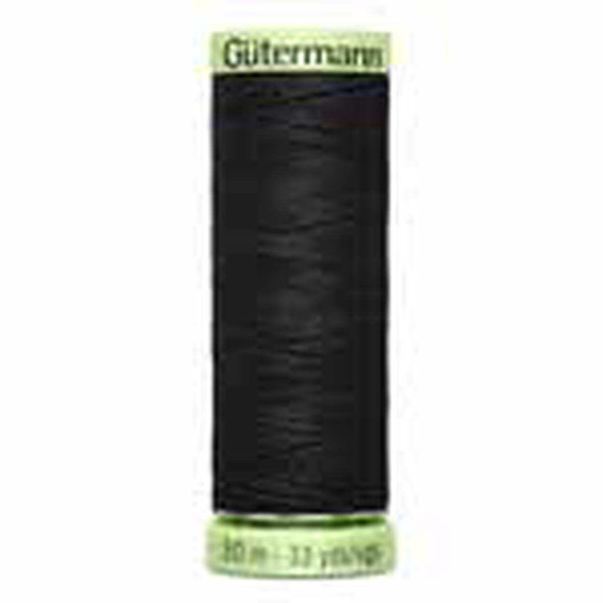 Black #10 Polyester Top Stitching - 30m