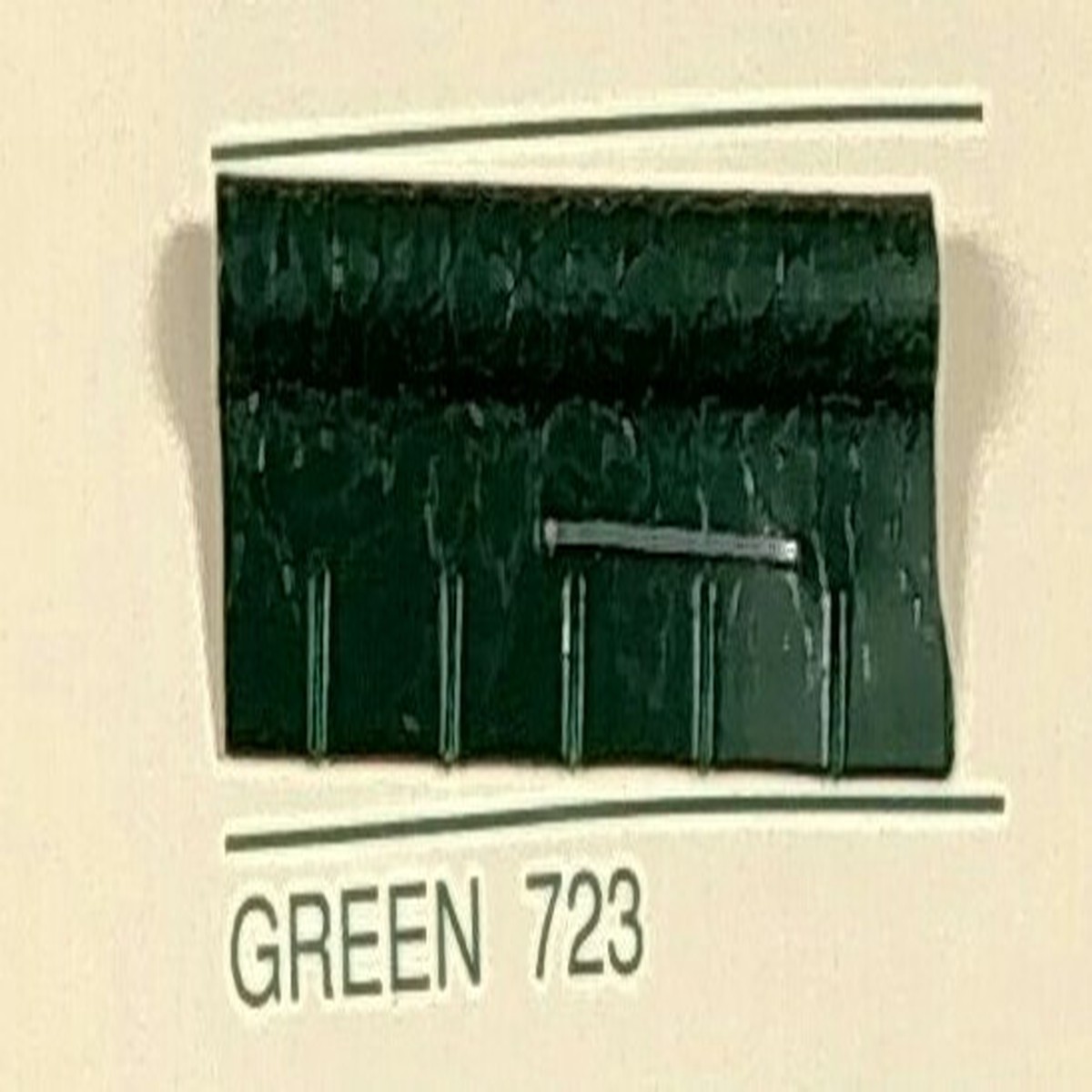 Embossed Snipped Seat Welt 723 Green - Sold by the CONTINUOUS YARD!