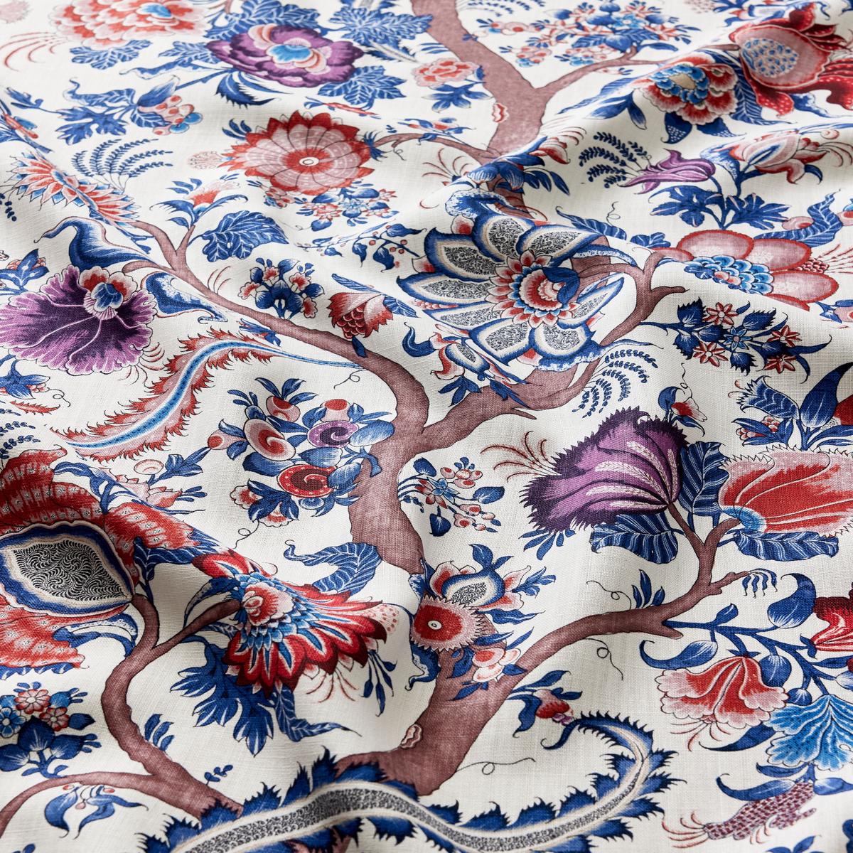 Metropolitan Palampore Print Red Multi Fabric