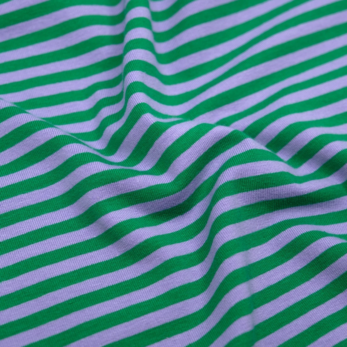 Skinny Sport Stripe Cotton Jersey - Lavender/Viridian