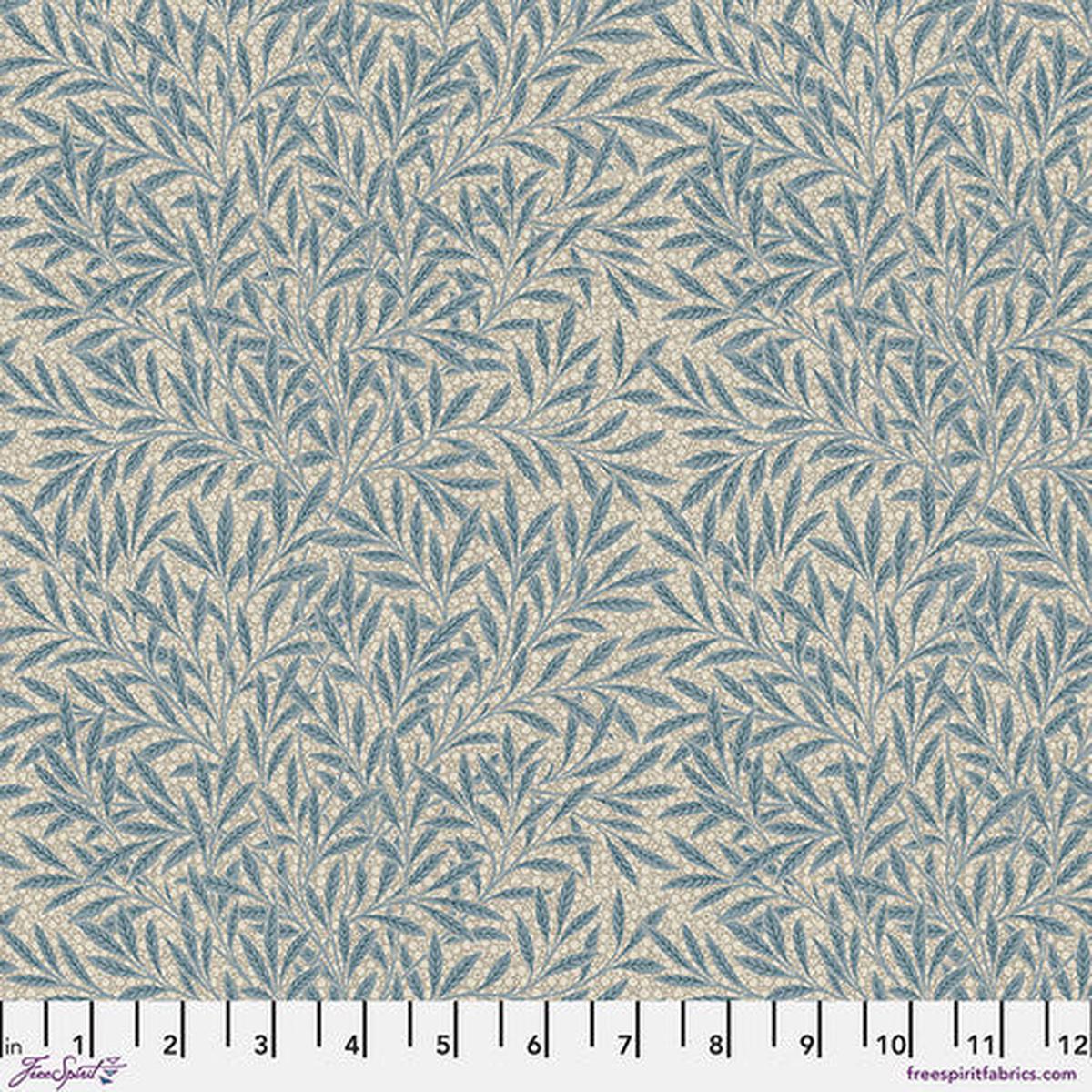 Fabric Emerys Willow - Woad Blue from EMERY WALKER Collection, Original Morris & Co for Free Spirit, PWWM109.WOADBLUE