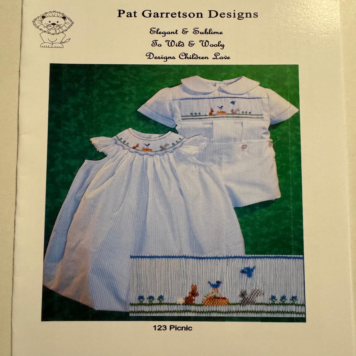 Pat Garretson Smocking Plates II - #123 PICNIC