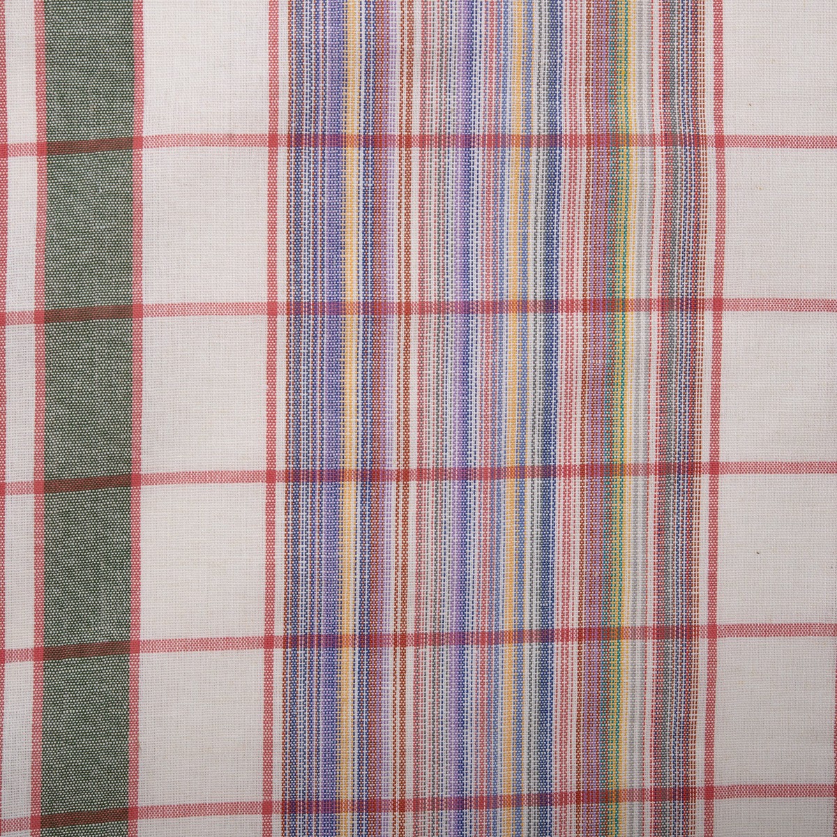 Tea Towelling - JACQUARD - Plaids / Stripes - Grey