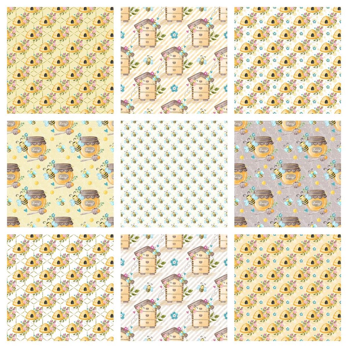 Honey Bee Fat Quarter Bundle - 9 Pieces