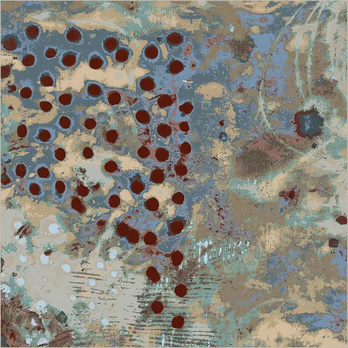 1088221 Quilt Back Marcia Derse 53442DW-5DES Double Bluff 1088221 Spotted Graffiti Cotton