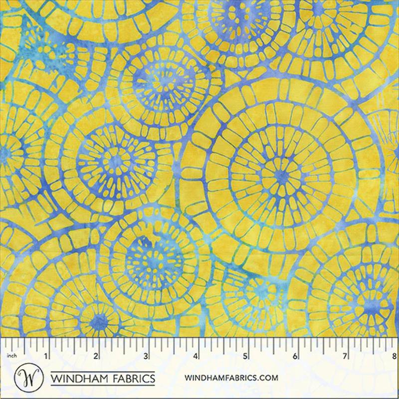Fabric Anthology Batiks Beam Gears Blaze by the Quarter Yard 2973Q-X