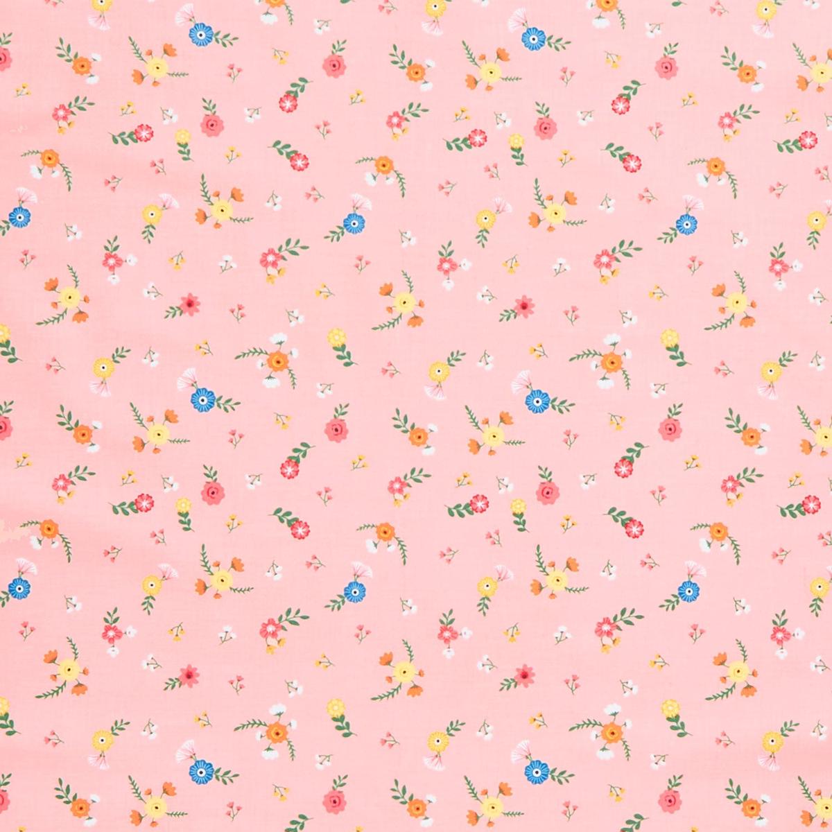 Gone Glamping - Flowers Pink Yardage