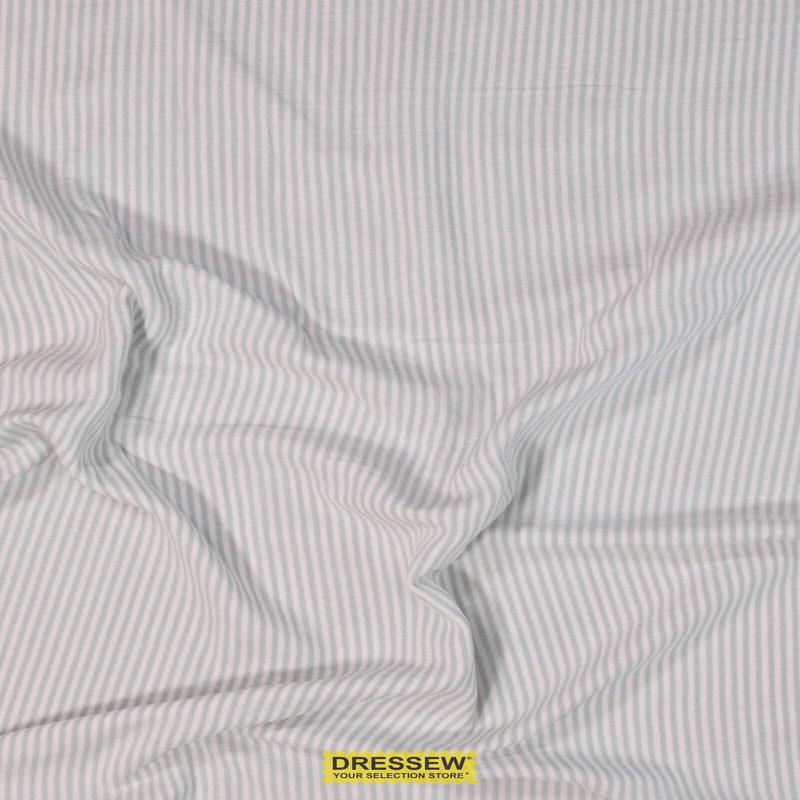 Stripe Organic Double Gauze White / Denim