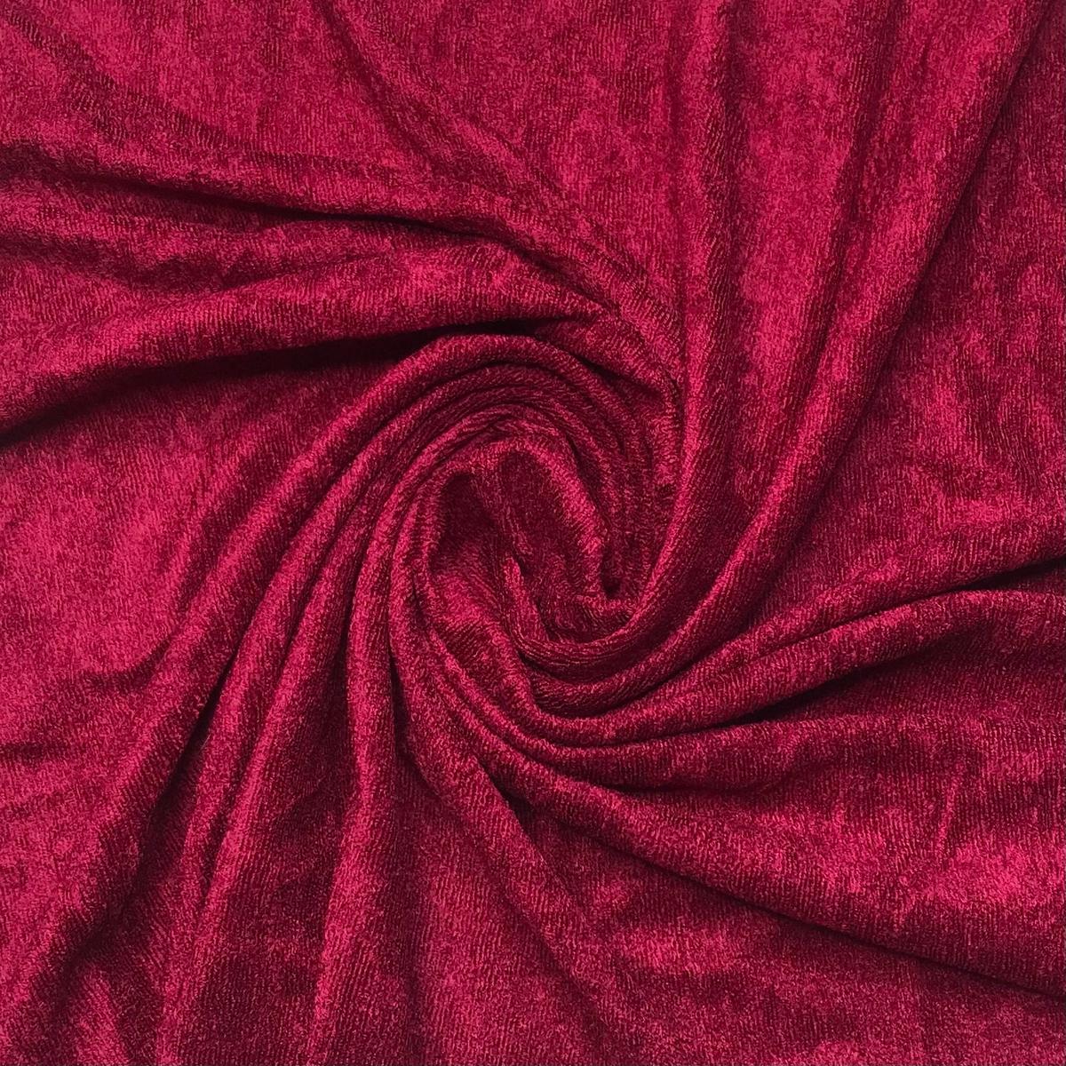 Wine Country - Terry Towel Poly Knit - Burgundy - 1.4M Bundle