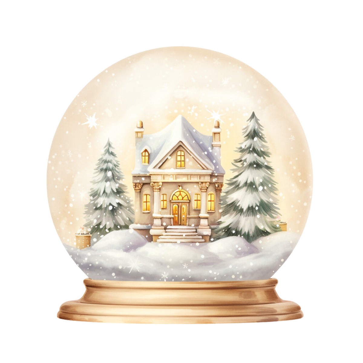 A Golden Christmas Fabric Panel 28