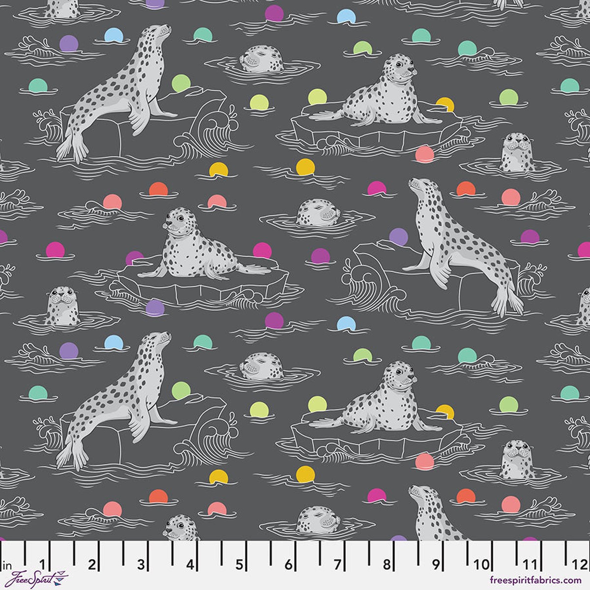 Carbon Seal the Deal Graywork by Tula Pink (14 yard)