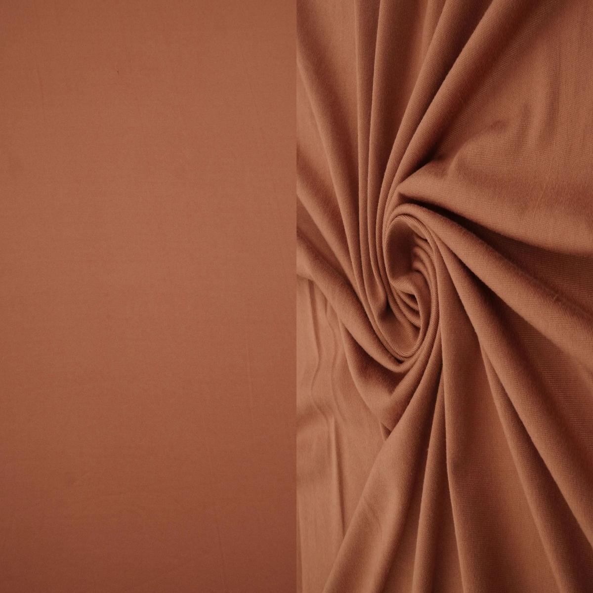 DTY Brushed Solid Stretch Knit Fabric - KNT2100 - MOCHA MOUSSE