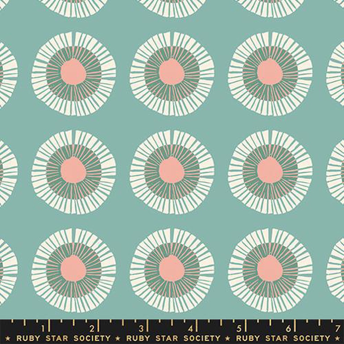 Reimagined Landscapes by Jen Hewett - Seaside Daisy in Watermelon