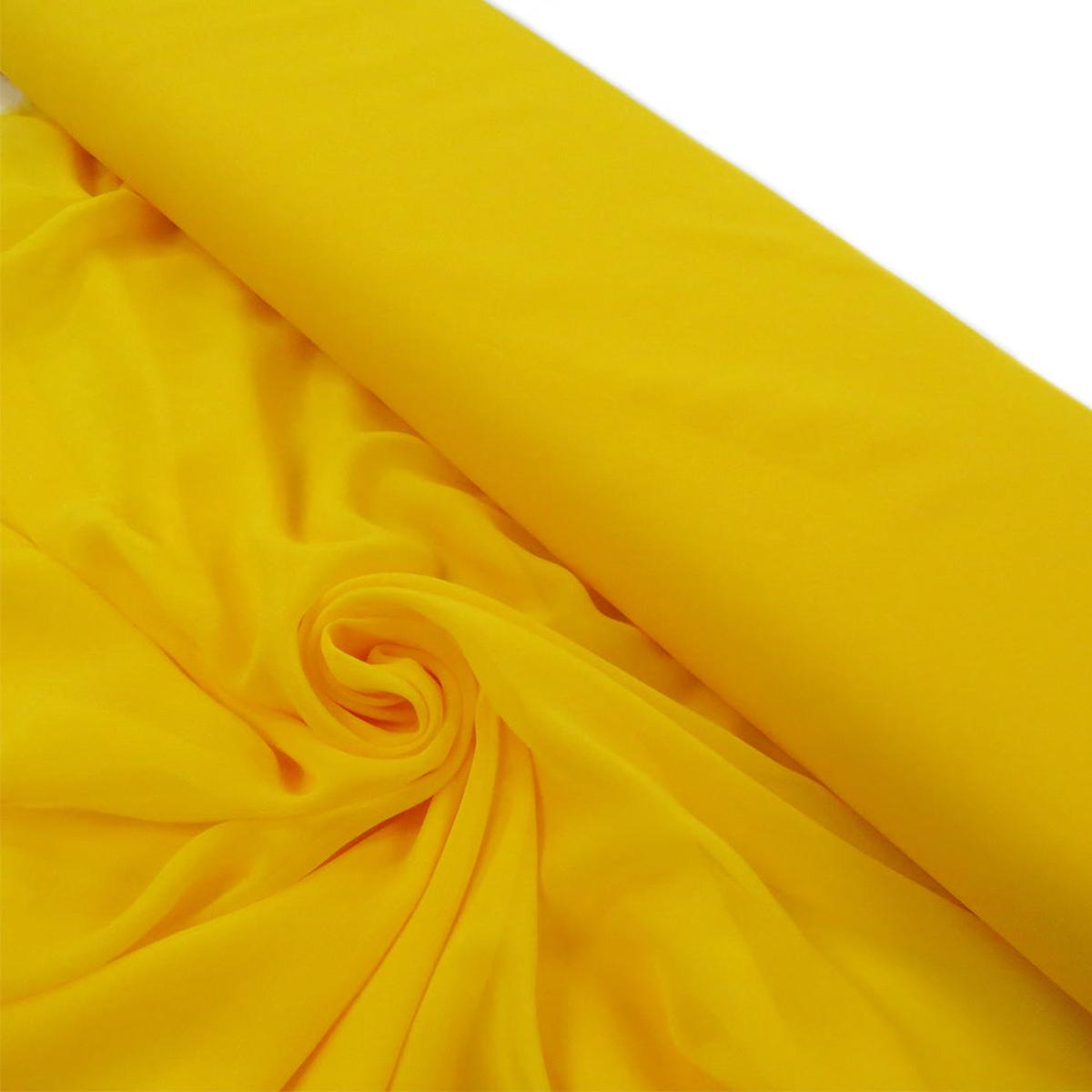 Tela Chiffon 58" , 100% Polister - Amarillo