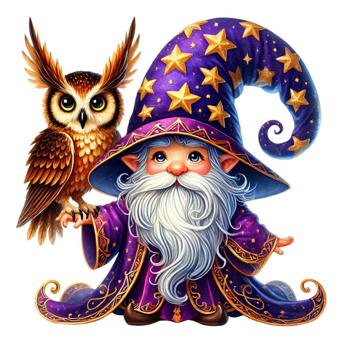 Wizard Gnomes Fabric Panel 22