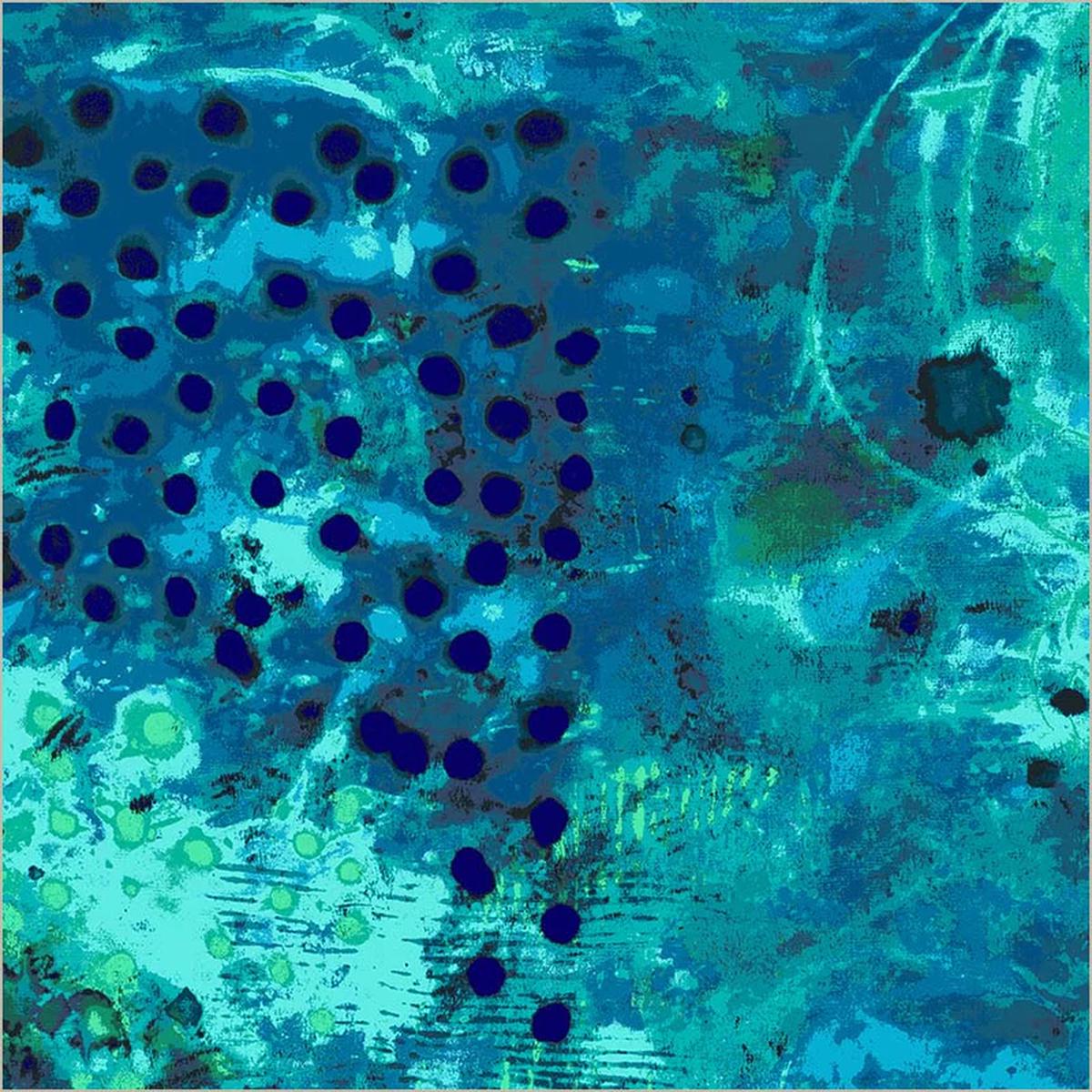 Fabric Windham Blue Hour Spotted Graffiti 108" Wide Back by the Quarter Yard 53442DW-2DES