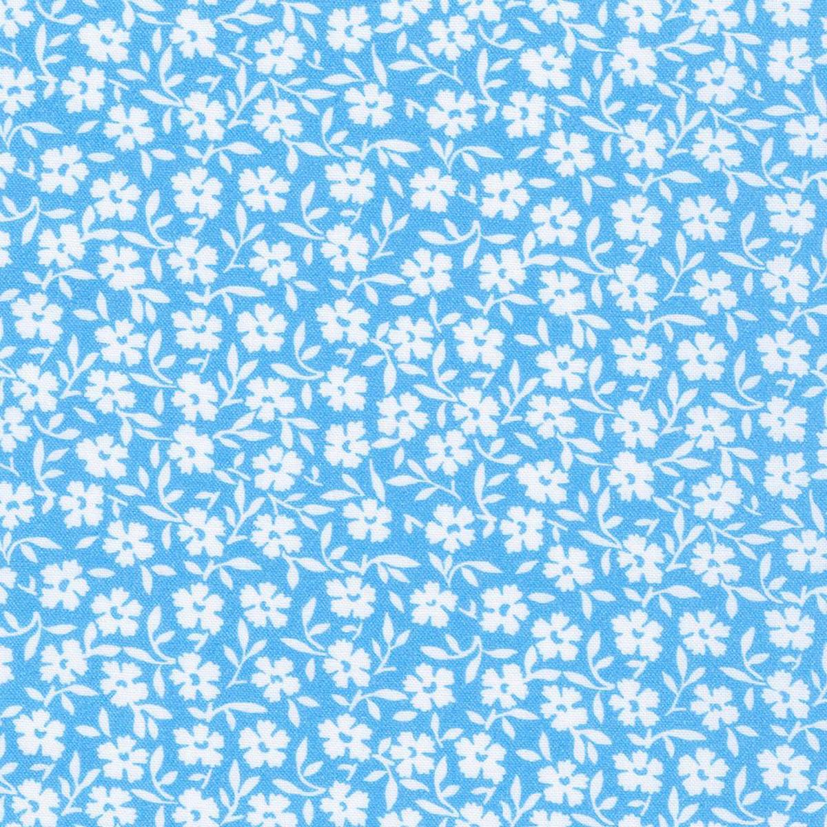 Robert Kaufman Fabrics - At The Cottage - Small Blooms - Blue - Yardage