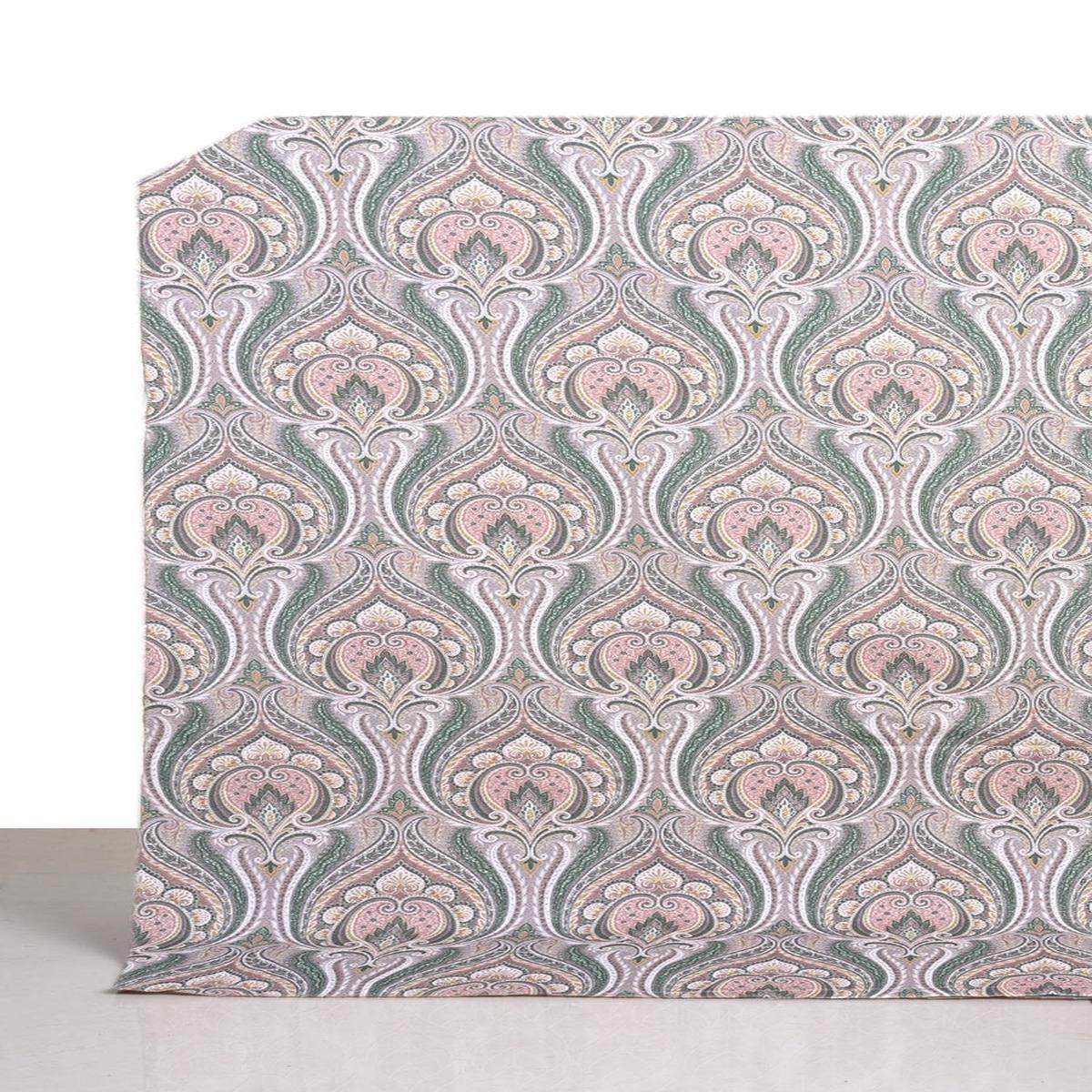 'Rogan' Fabric by the Yard (Pink/ Green/ Grey)