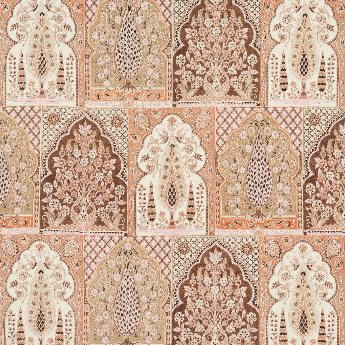 SCHUMACHER JACARANDA BARRA PALACE PRINTS PRINTS BROWN , SPICE - 181310