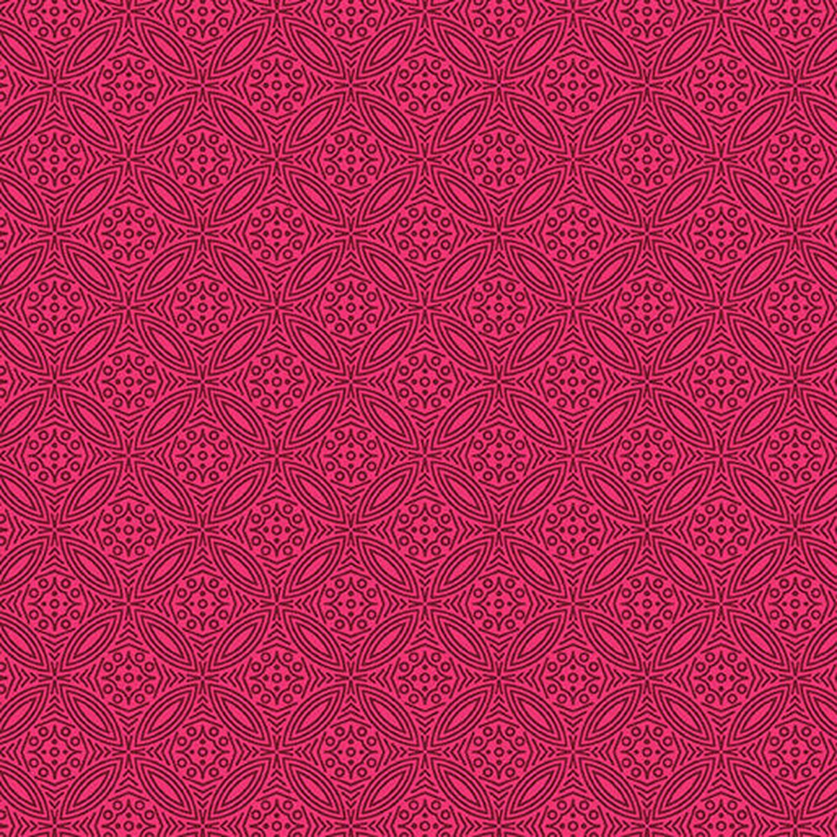 Transparency - Medallion - Rose - Yardage