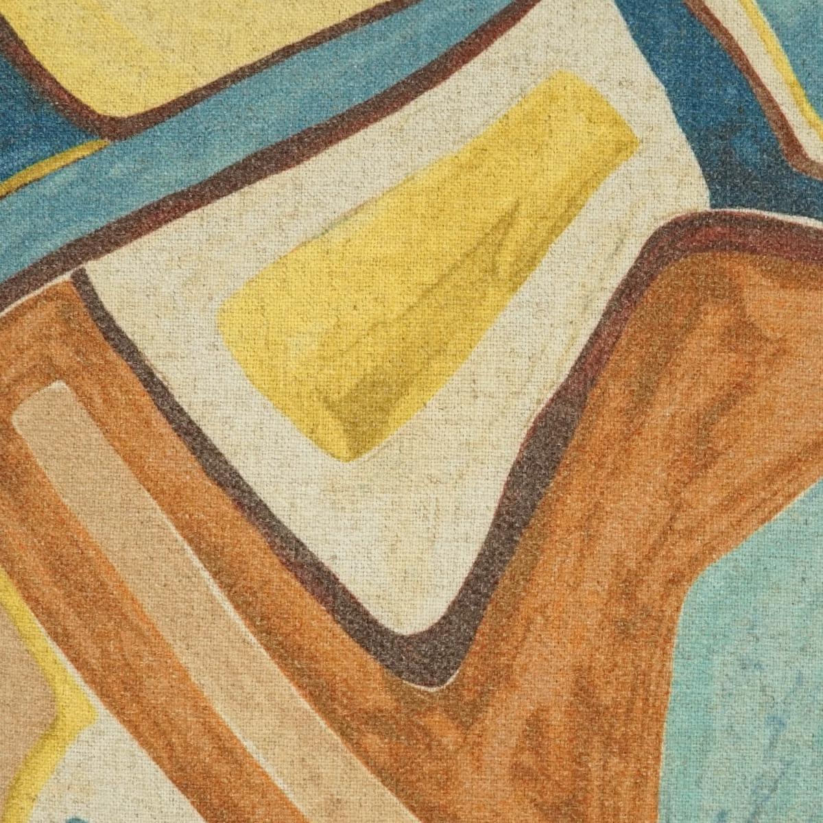D.V. KAP HOME 4240-H-YARD Piero Fabric - Harvest Abstract, Modern, Global Multi - Piero