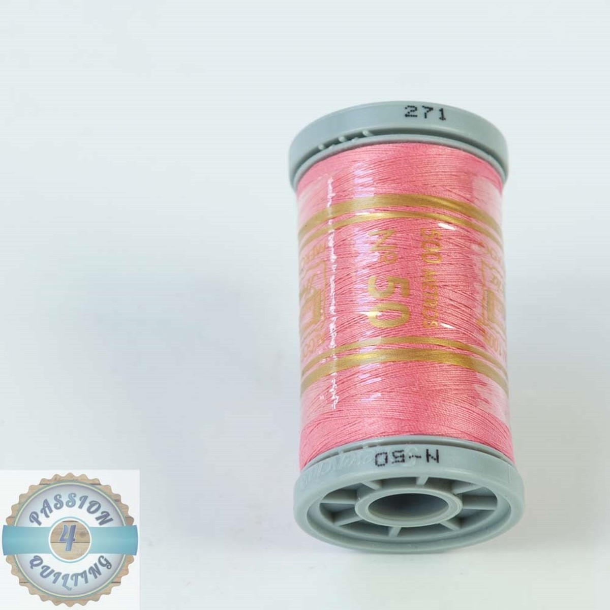 Presencia Cotton Quilting Thread 50wt 500m Colour 271 Pink