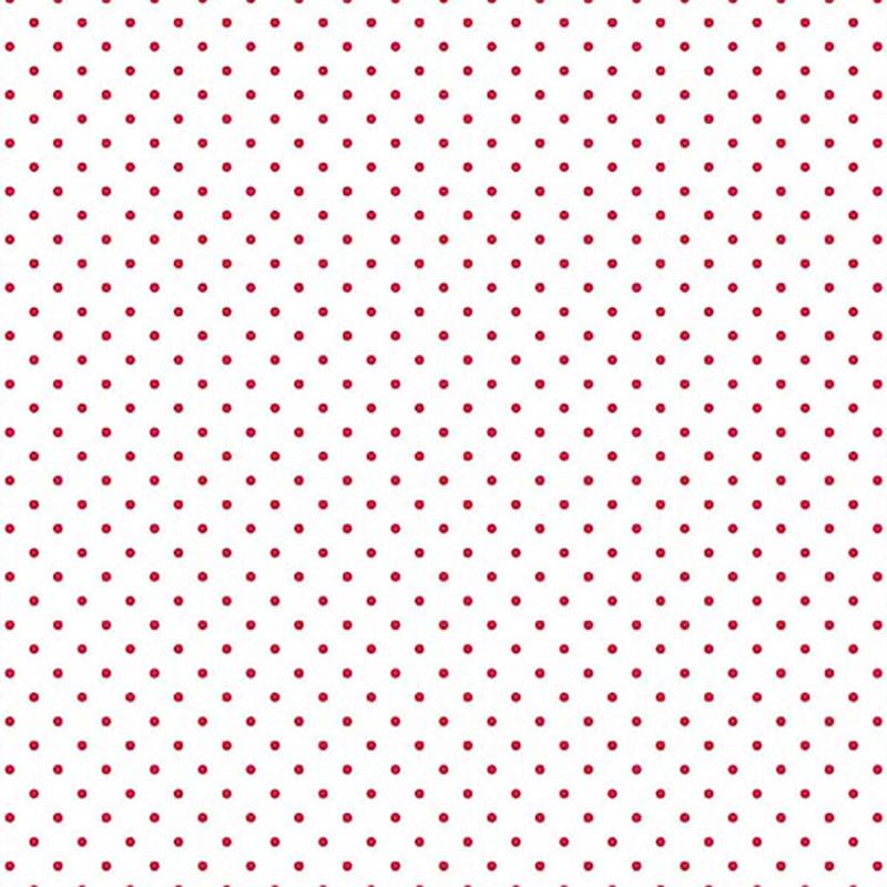 Swiss Dot White/Red