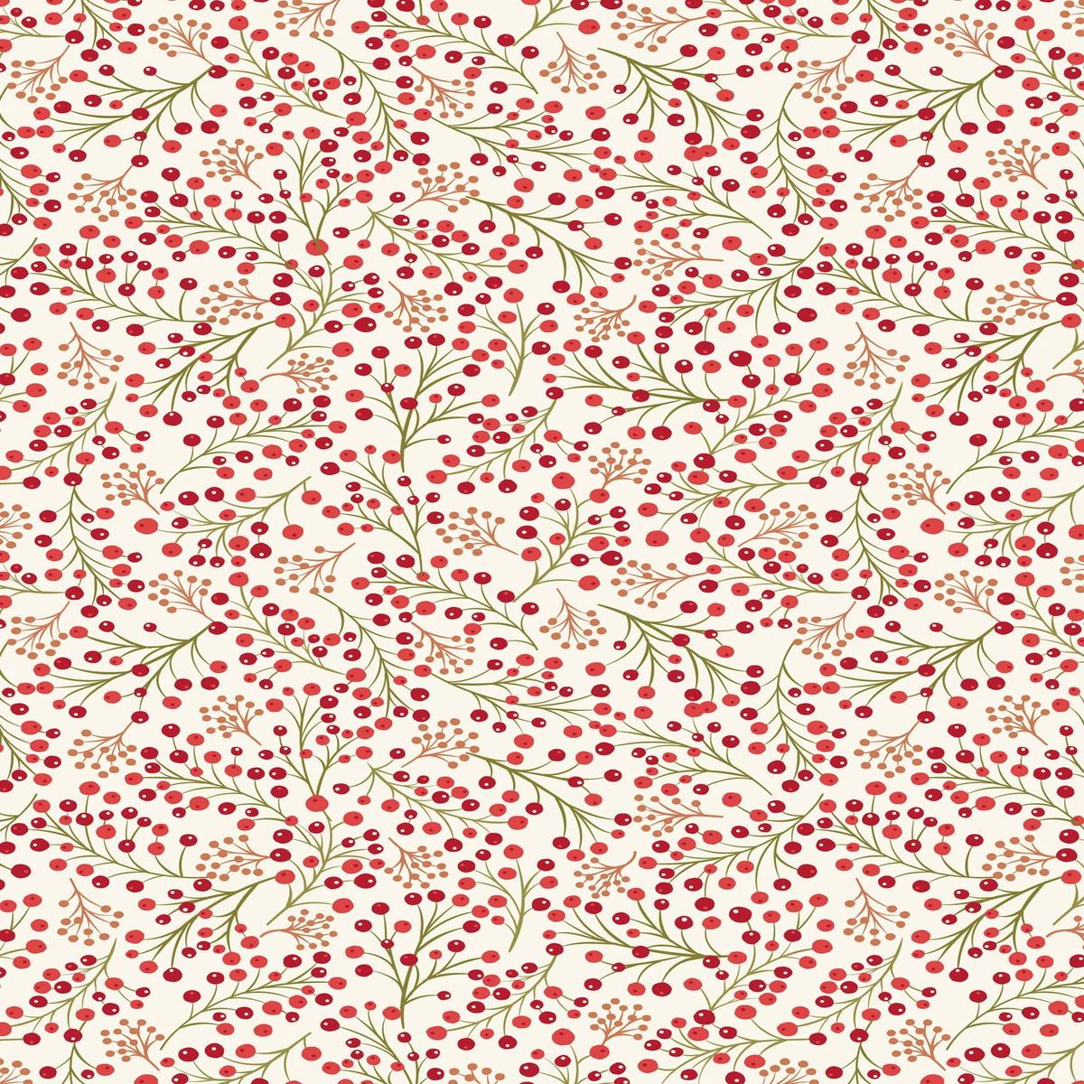 New Forest Winter Flannel-Winter Berries