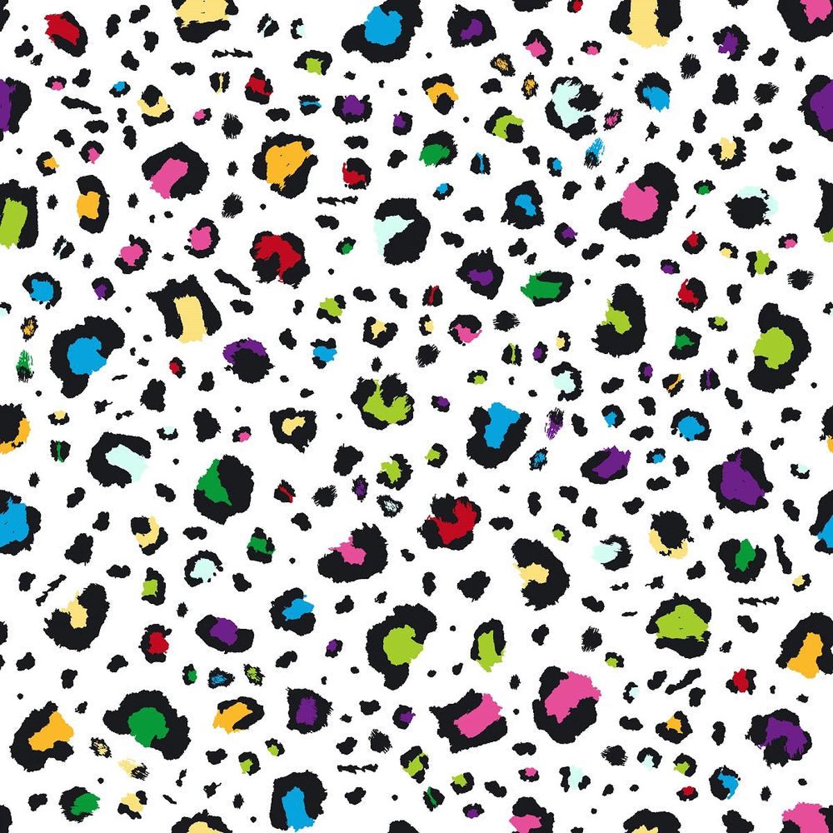 90s Colorful Cheetah Fabric