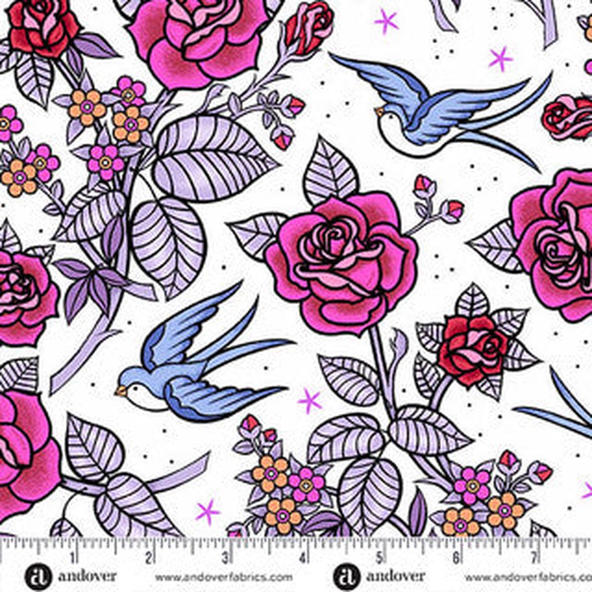 Perfect Day Multi Cotton 44"/45" Fabric Per Yard