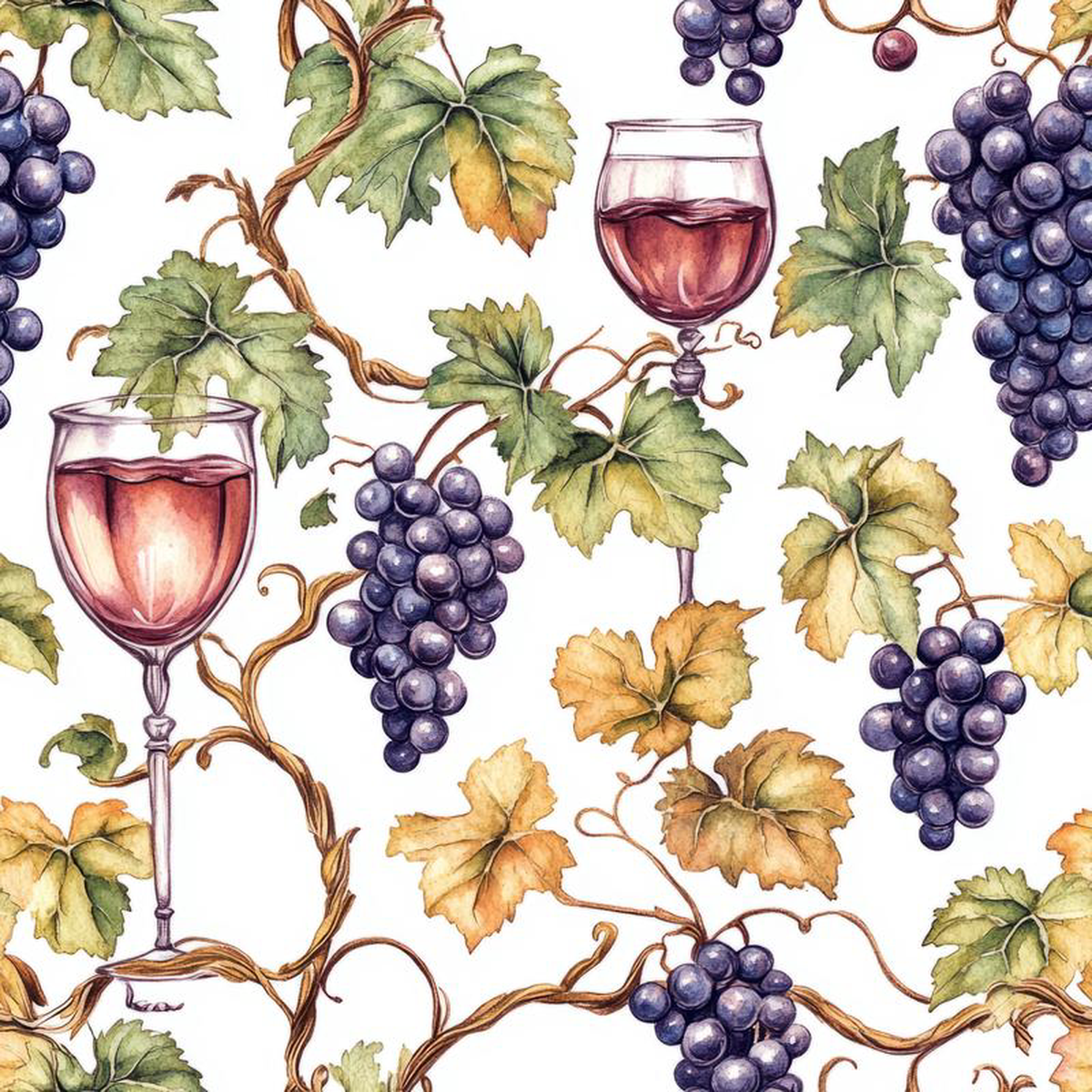 The Vineyard Pattern 23 Quilting Cotton Fabric