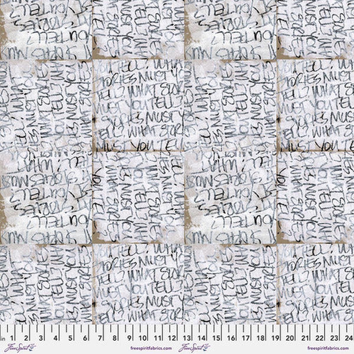 Alice - Fog || Glyphs by e bond -- Free Spirit Fabrics