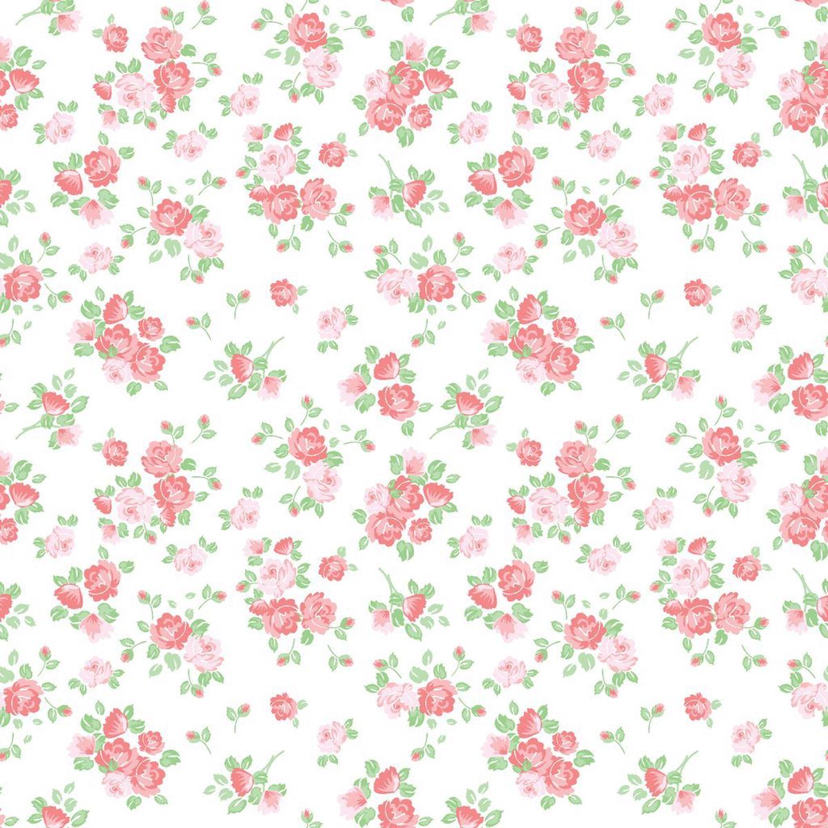 Little Rose Multi-Colored Bouquet Fabric